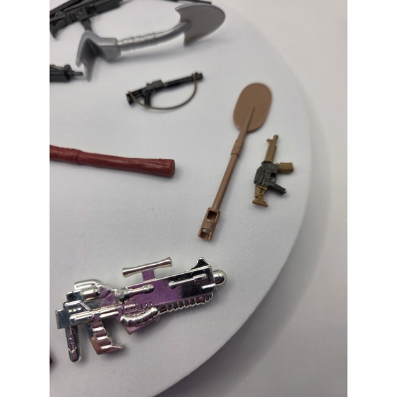 Mixed Toy Action Figure Weapons Lot Rifles Sword Hammer Accessories /KK - Picture 3 of 8